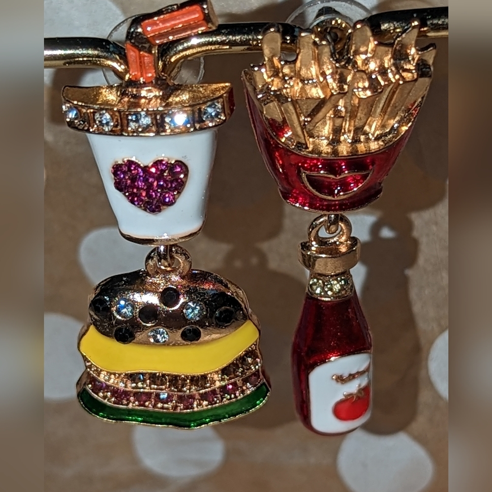 Fast Food Drop earrings